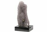 Tall, Amethyst Stalactite Formation With Wood Base - Uruguay #121287-1